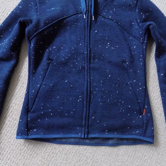 MAMMUT CHAMUERA ML HOODED JACKET SWEATSHIRT WING TEAL BLUE - Picture 4 of 12